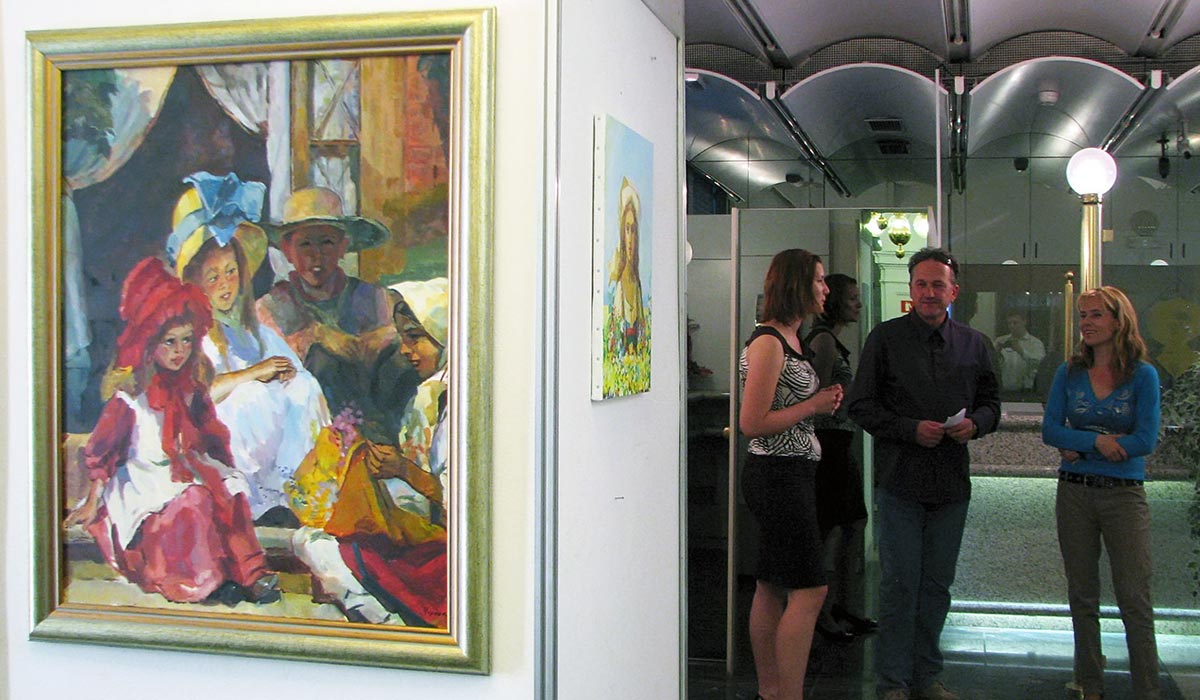 Solo exhibition at Gallery Lobby of NLB Črnomelj