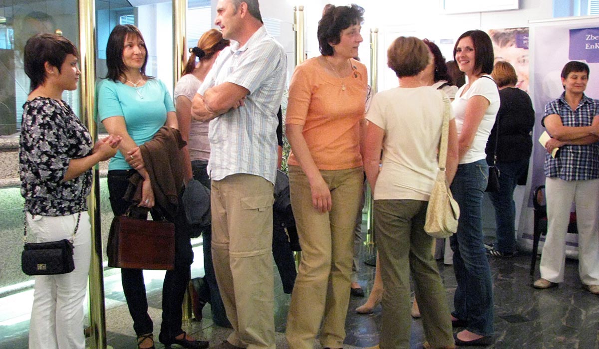 Solo exhibition at Gallery Lobby of NLB Črnomelj