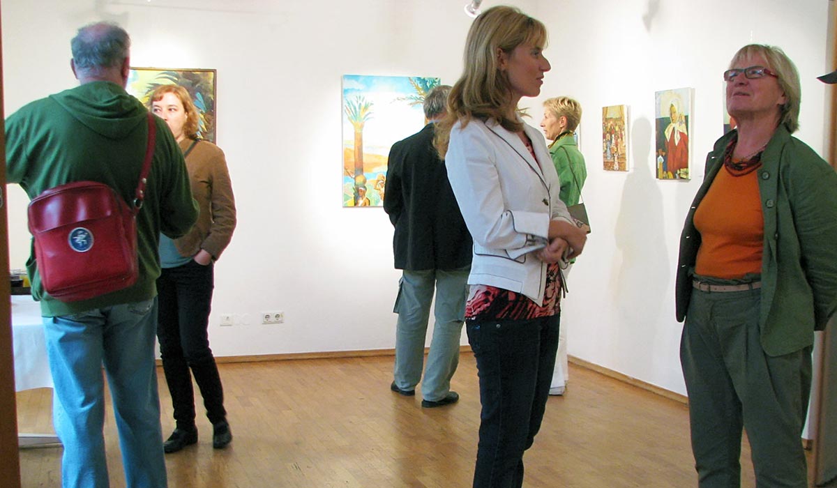 Solo exhibition at Gallery Srečišče, Hostel Celica