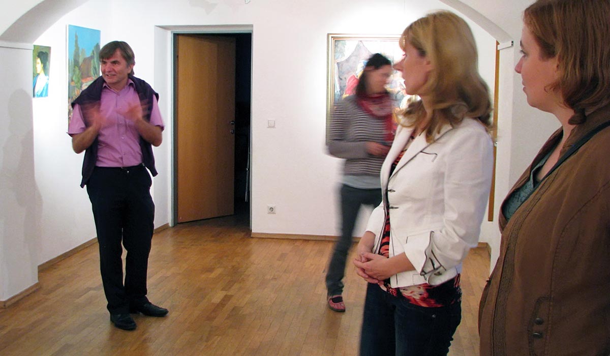 Solo exhibition at Gallery Srečišče, Hostel Celica